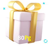 Receba seus bônus de boas-vindas no 80Pg